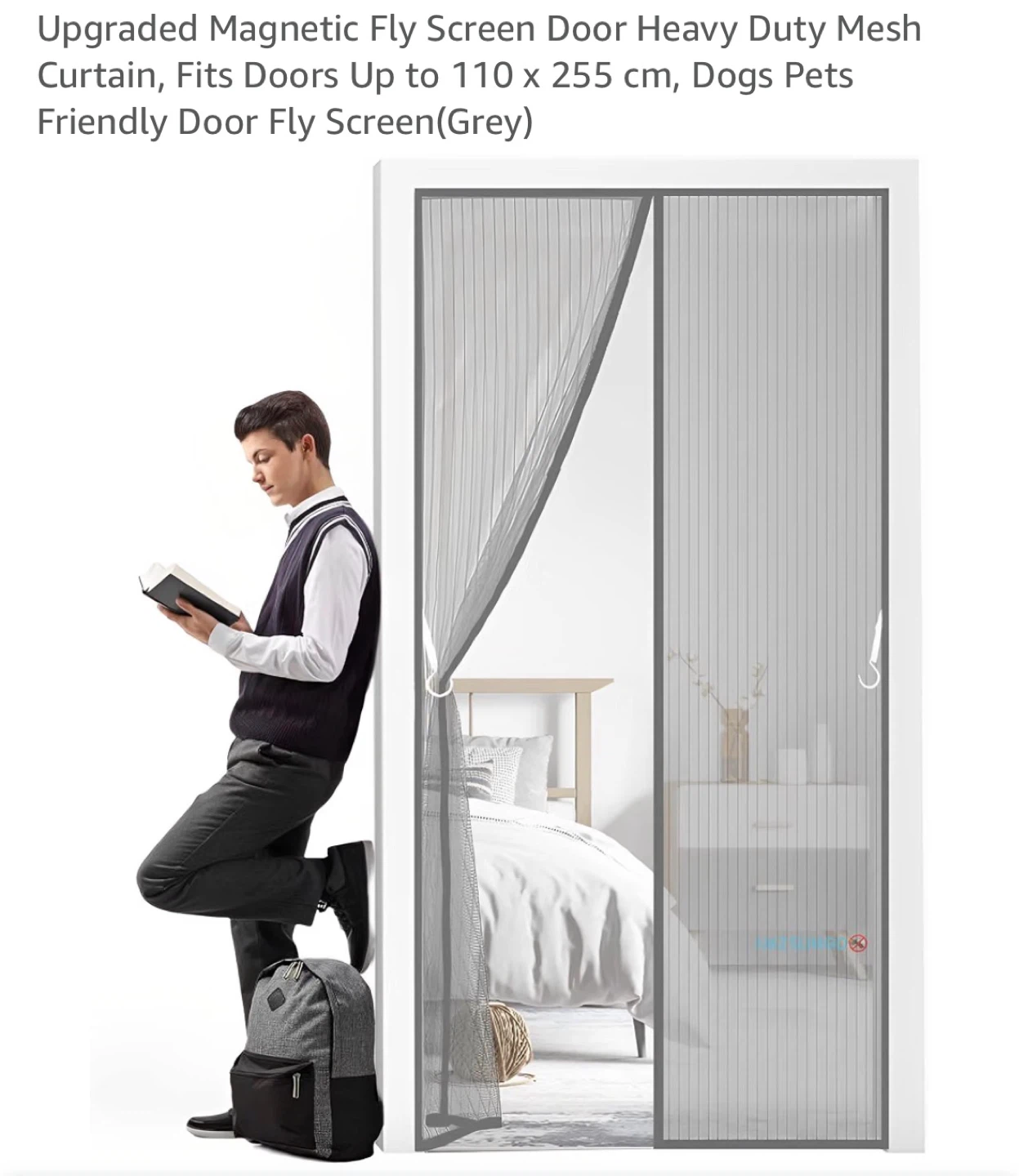 Magnetic Fly Screen Door Heavy Duty Mesh Curtain
