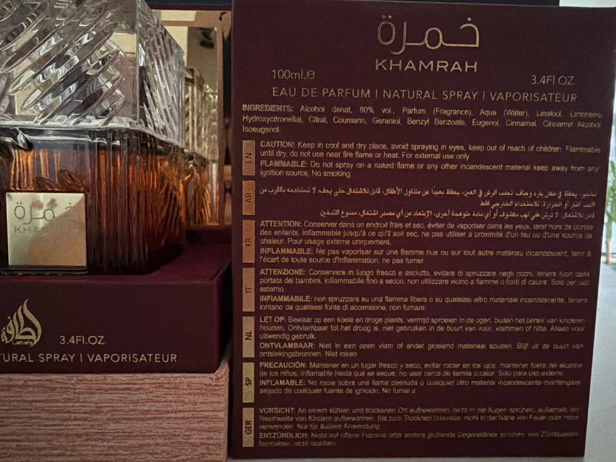 Lattafa Khamrah Dukhan Eau de Parfum 100ml - photo 2