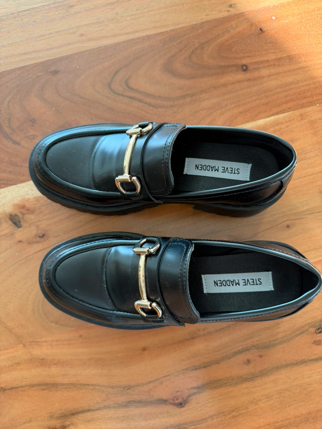 Steve Madden Black Platform Loafers - photo 2