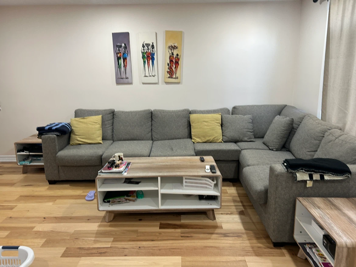 Grey Sectional Sofa 6 seater