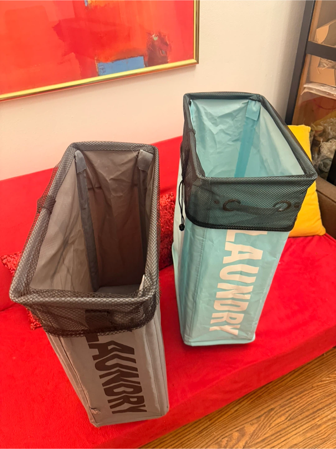 Set of 2 Collapsible Laundry Hampers - photo 2