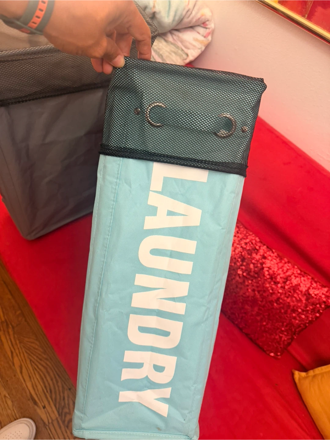 Set of 2 Collapsible Laundry Hampers - photo 5