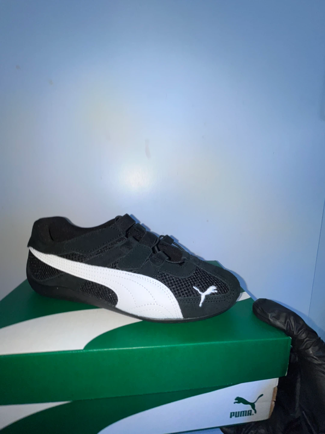 Puma Kids Black Hook and Loop Shoes - photo 2