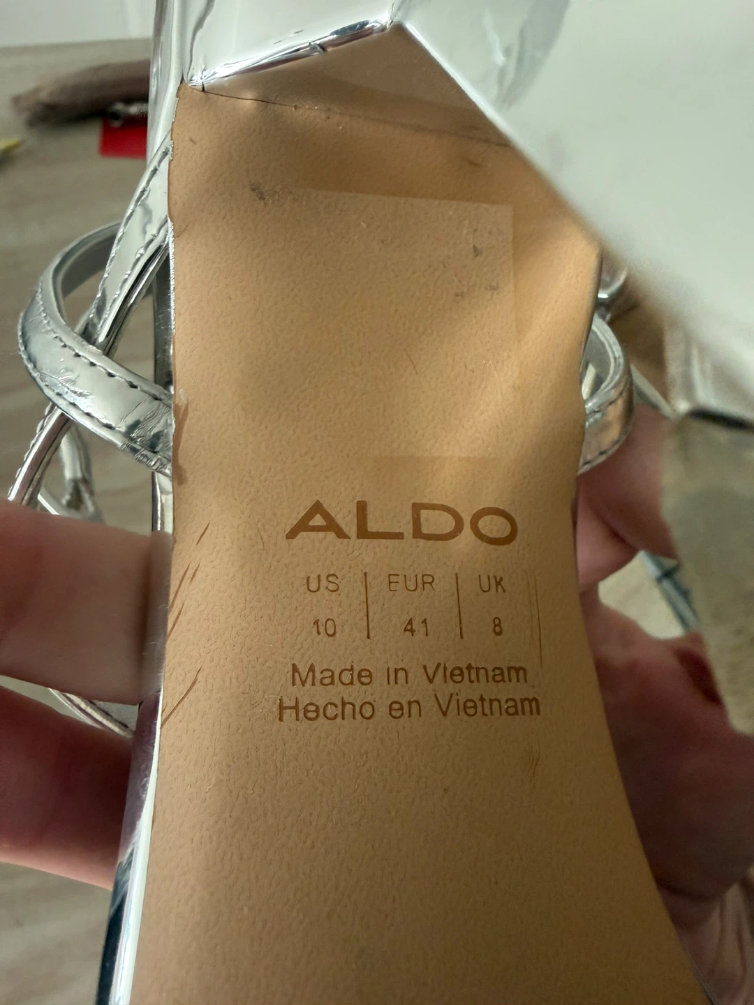 ALDO Women's Silver Strappy Heels - photo 4
