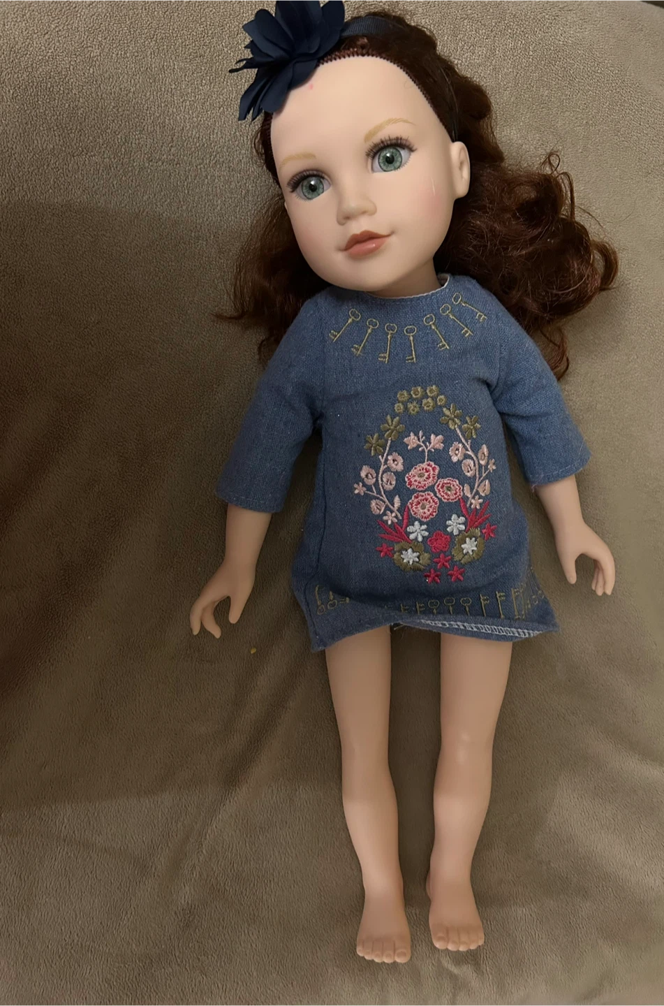 Our Generation Doll {Toy} wearing Blue Dress