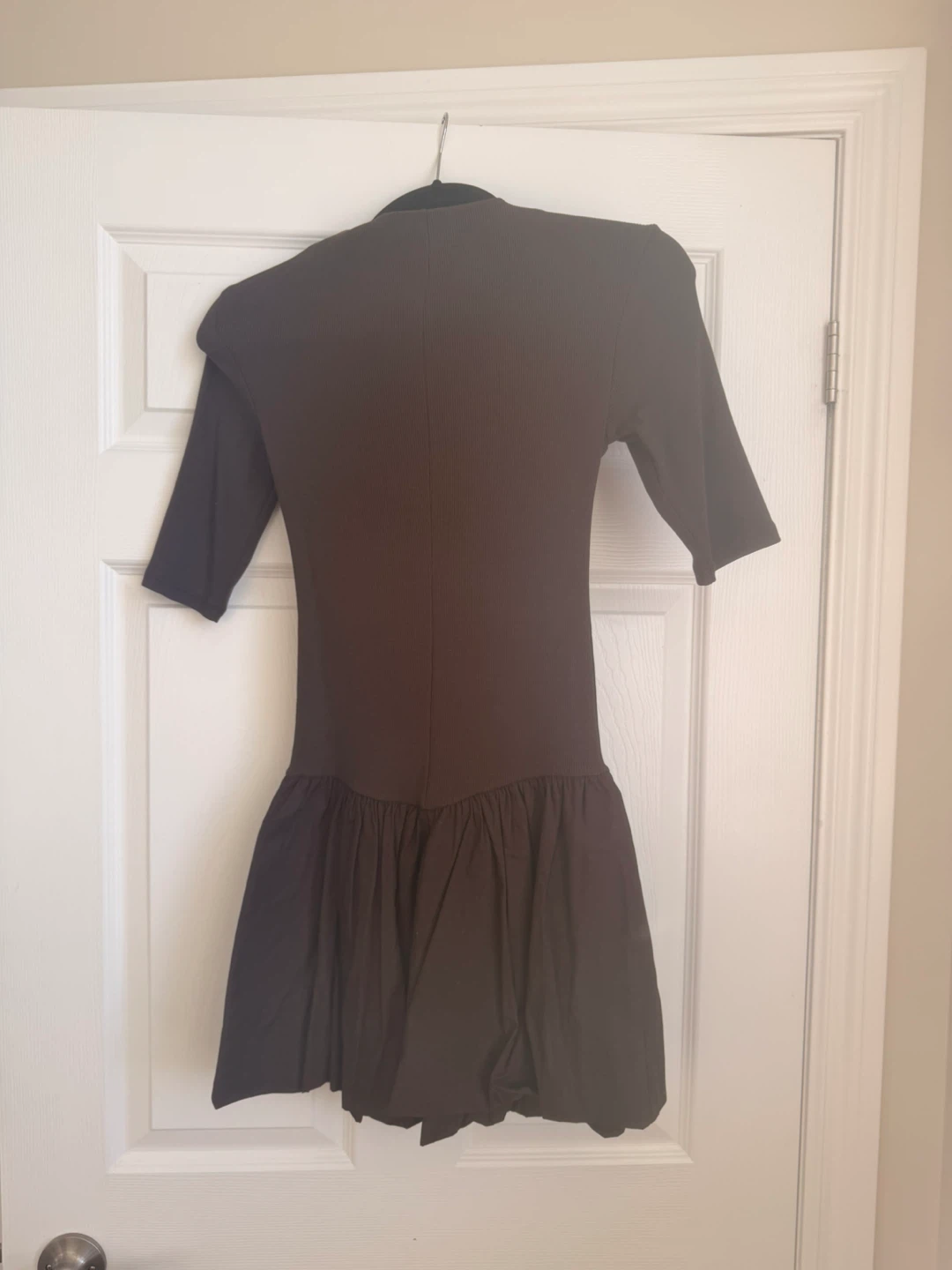 Zara Brown Poplin Dress - photo 2