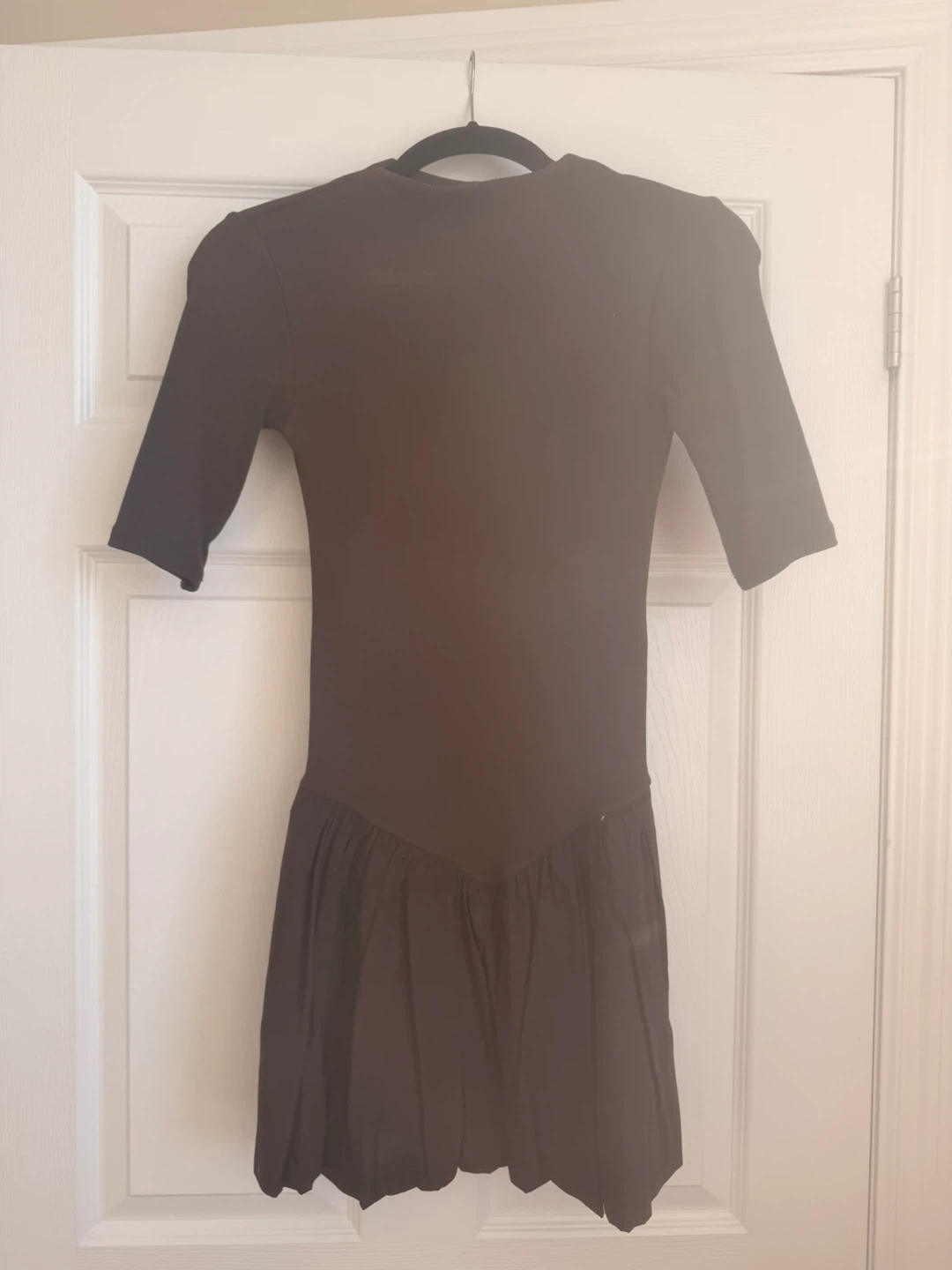 Zara Brown Poplin Dress - photo 3