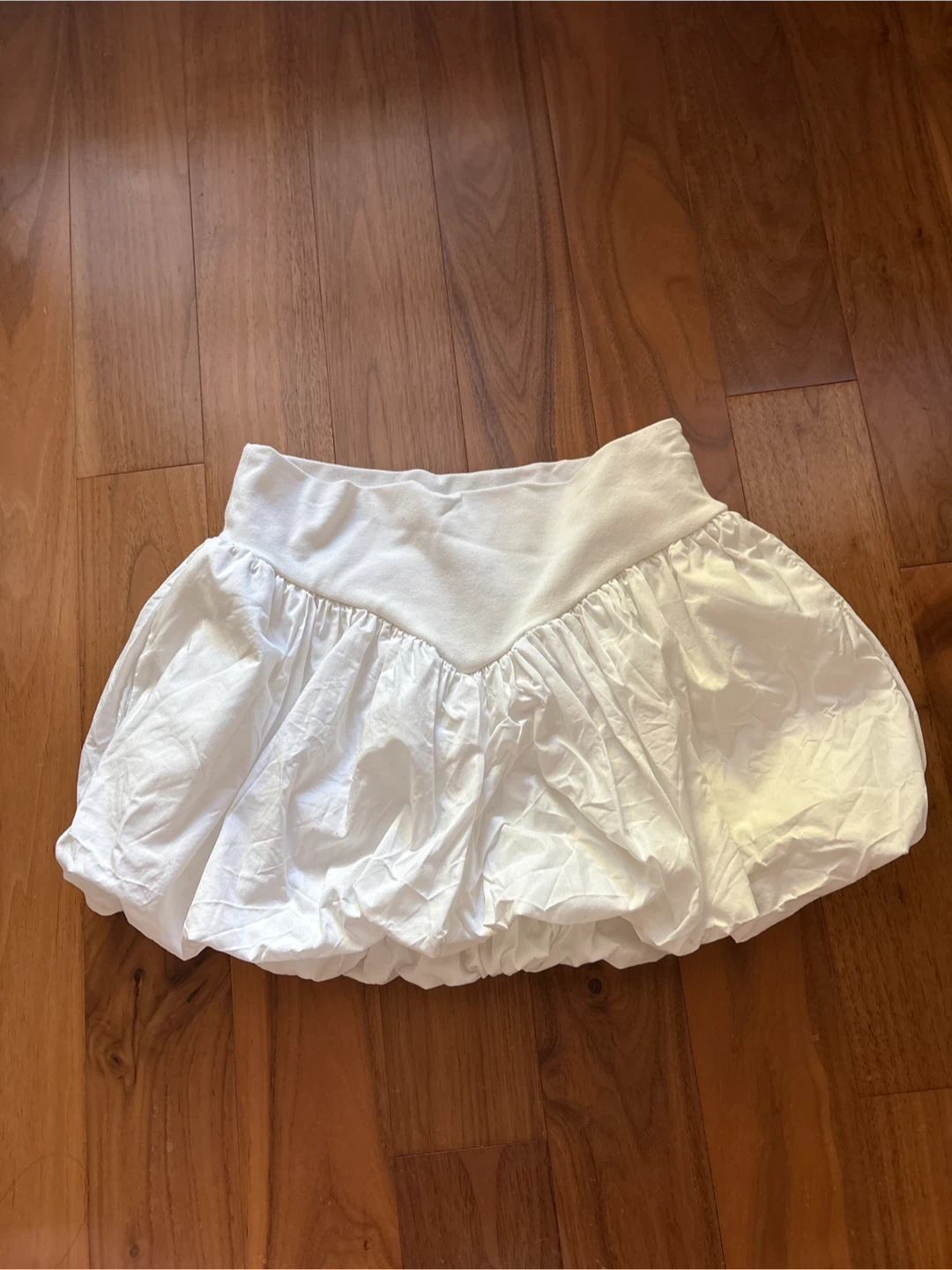 Cute White Balloon Skirt