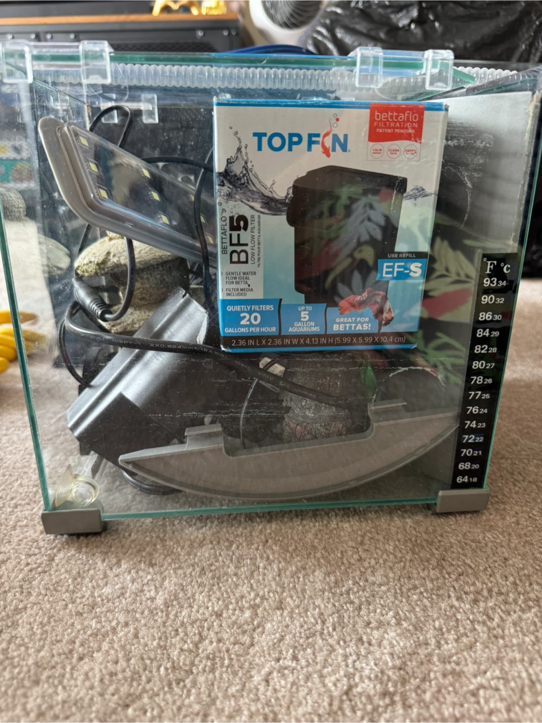 TOP FIN Betta Aquarium Kit