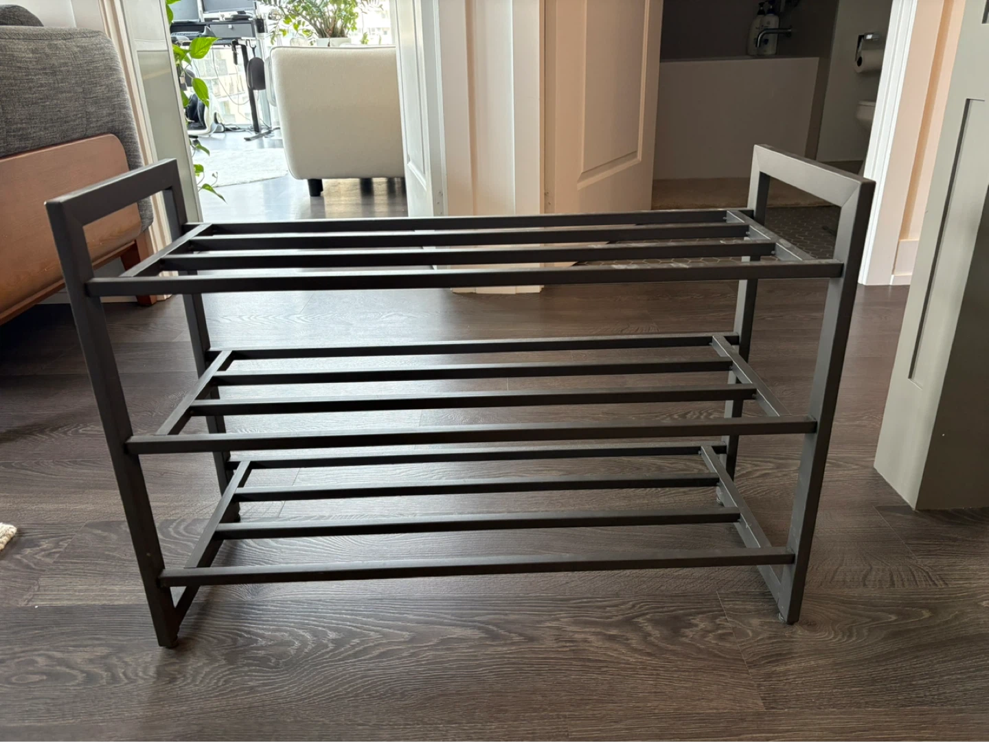3-Tier Metal Shoe Rack - photo 2