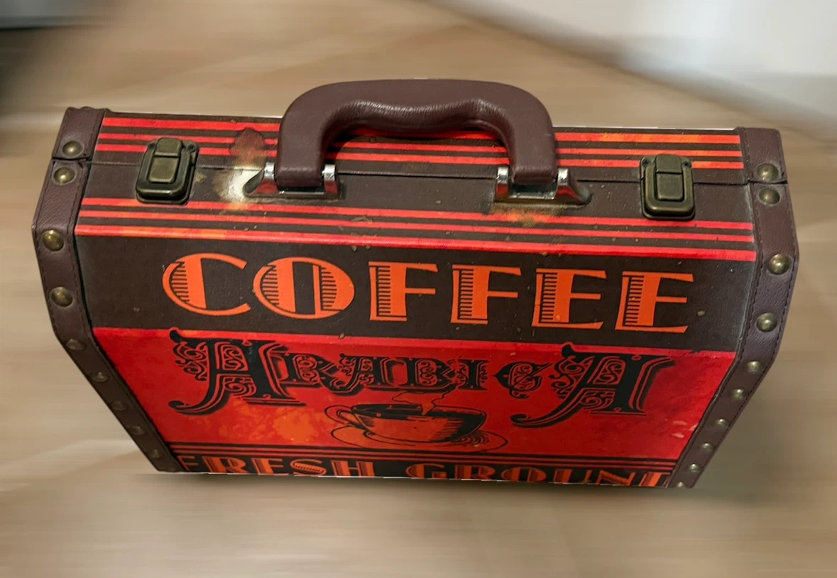Vintage Style Coffee Arabica Decorative Storage Case - photo 4