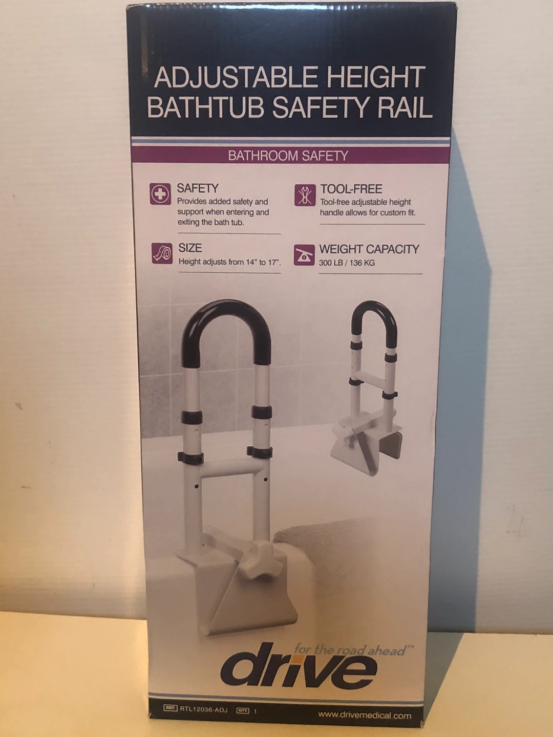 Drive adjustable Safety Rail