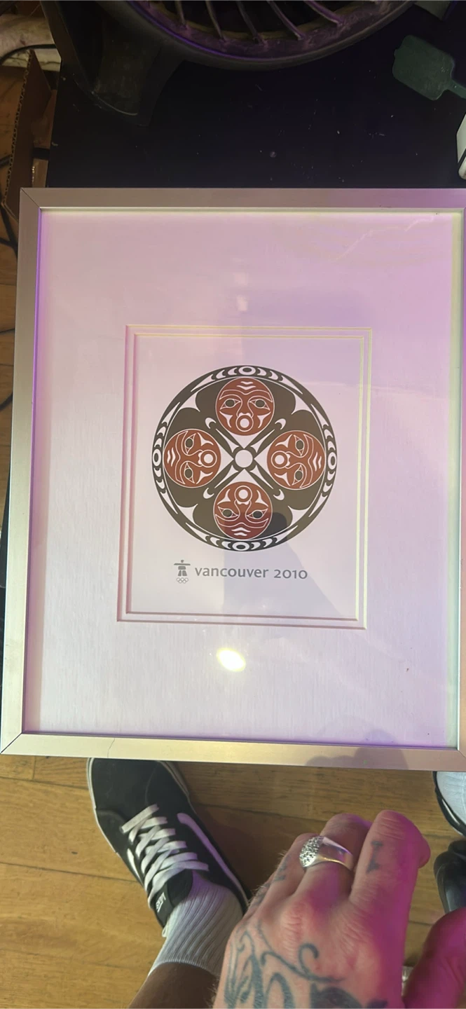 Framed Vancouver 2010 Olympics Four Host First Nations Art