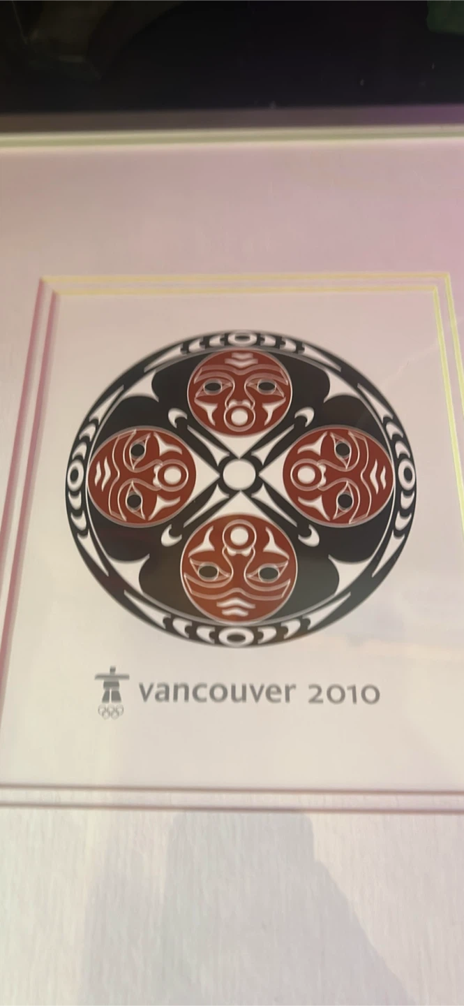 Framed Vancouver 2010 Olympics Four Host First Nations Art - photo 2