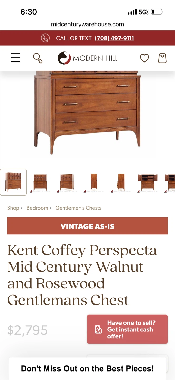 Kent Coffey Perspecta MCM  dresser - photo 2