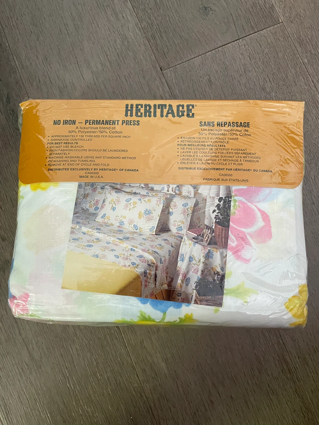 NEW! Vintage - Heritage Queen Sheet Set - Floral Print - photo 2