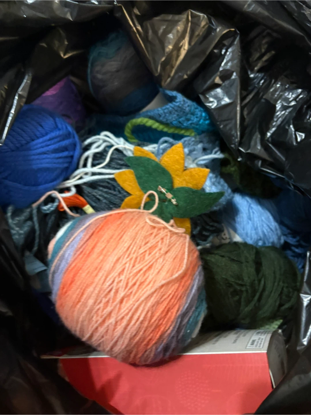 Misc Yarn Skeins Bundle - Various Colours