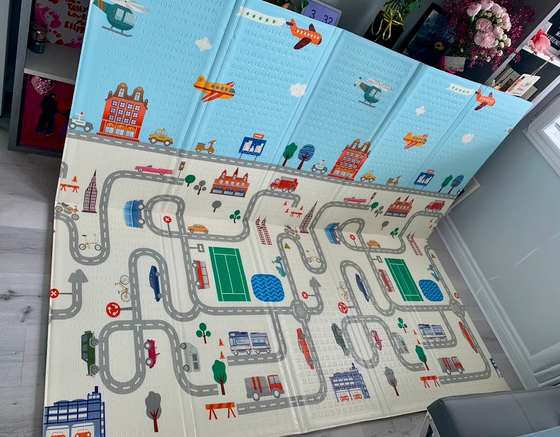 New Double-Sided Baby Playmat, 6.6' x 6 ' Waterproof - photo 2