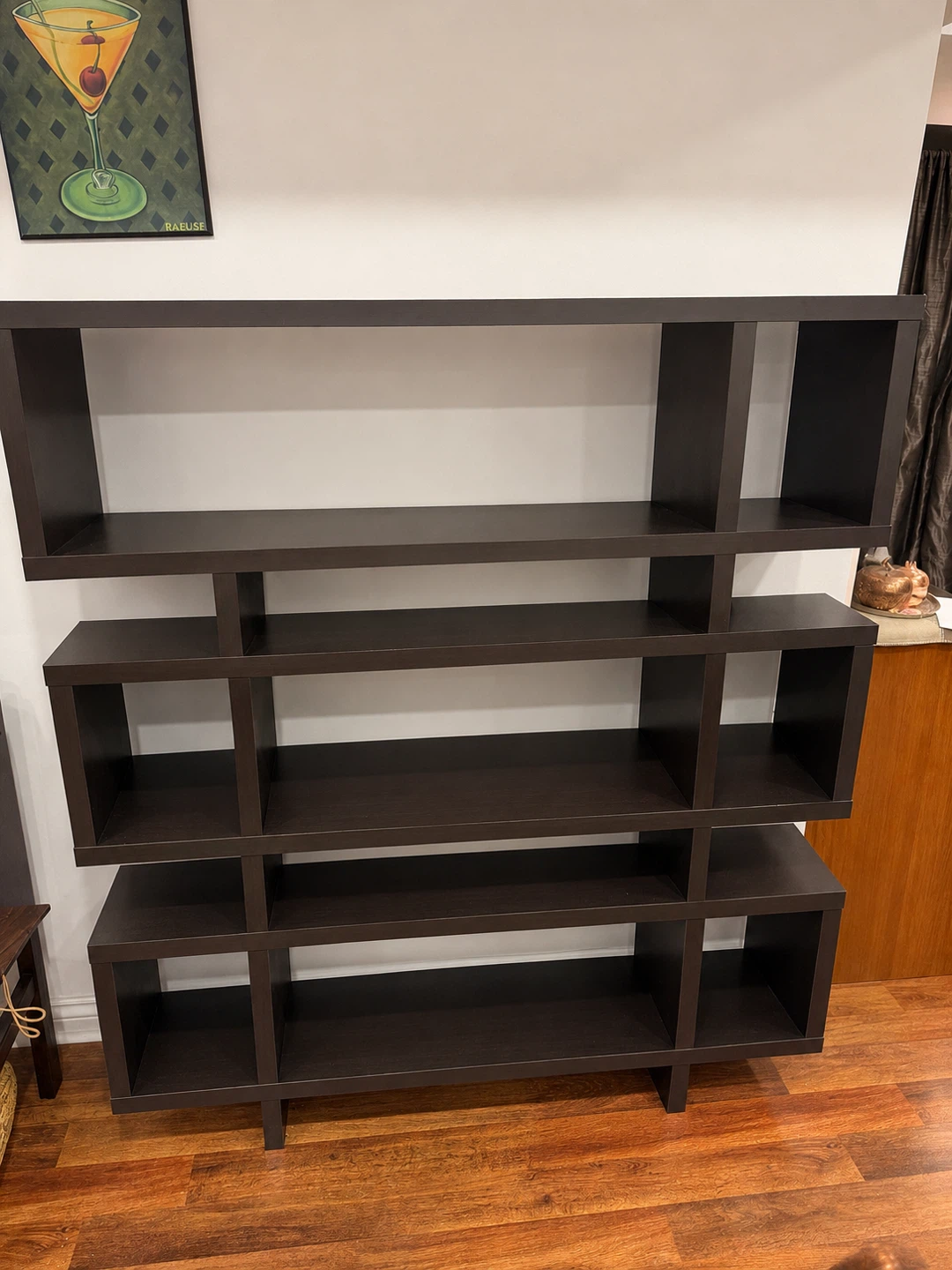 Dark Brown Bookshelf/Shelving Unit