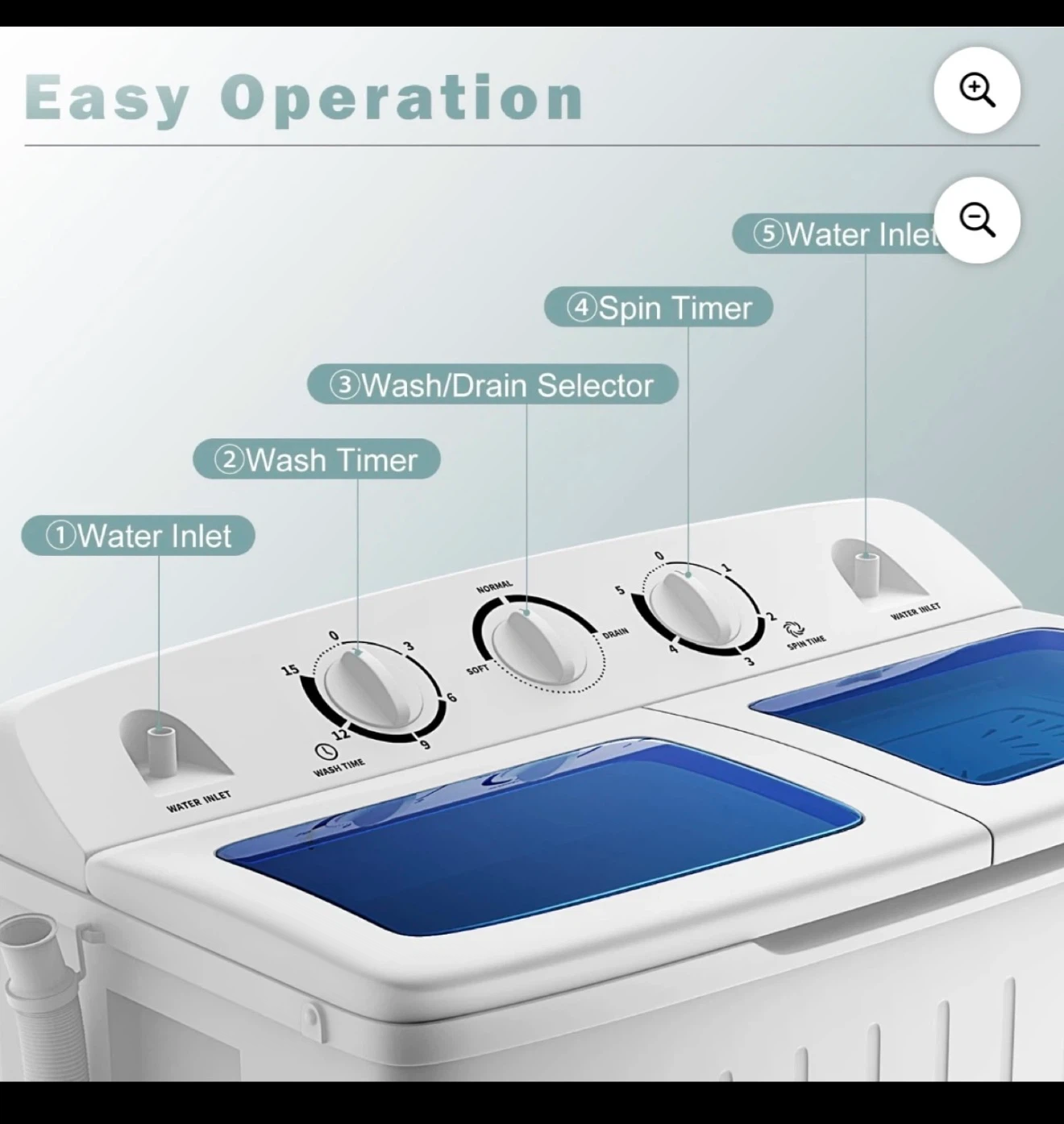 PORTABLE WASHING MACHINE - photo 2
