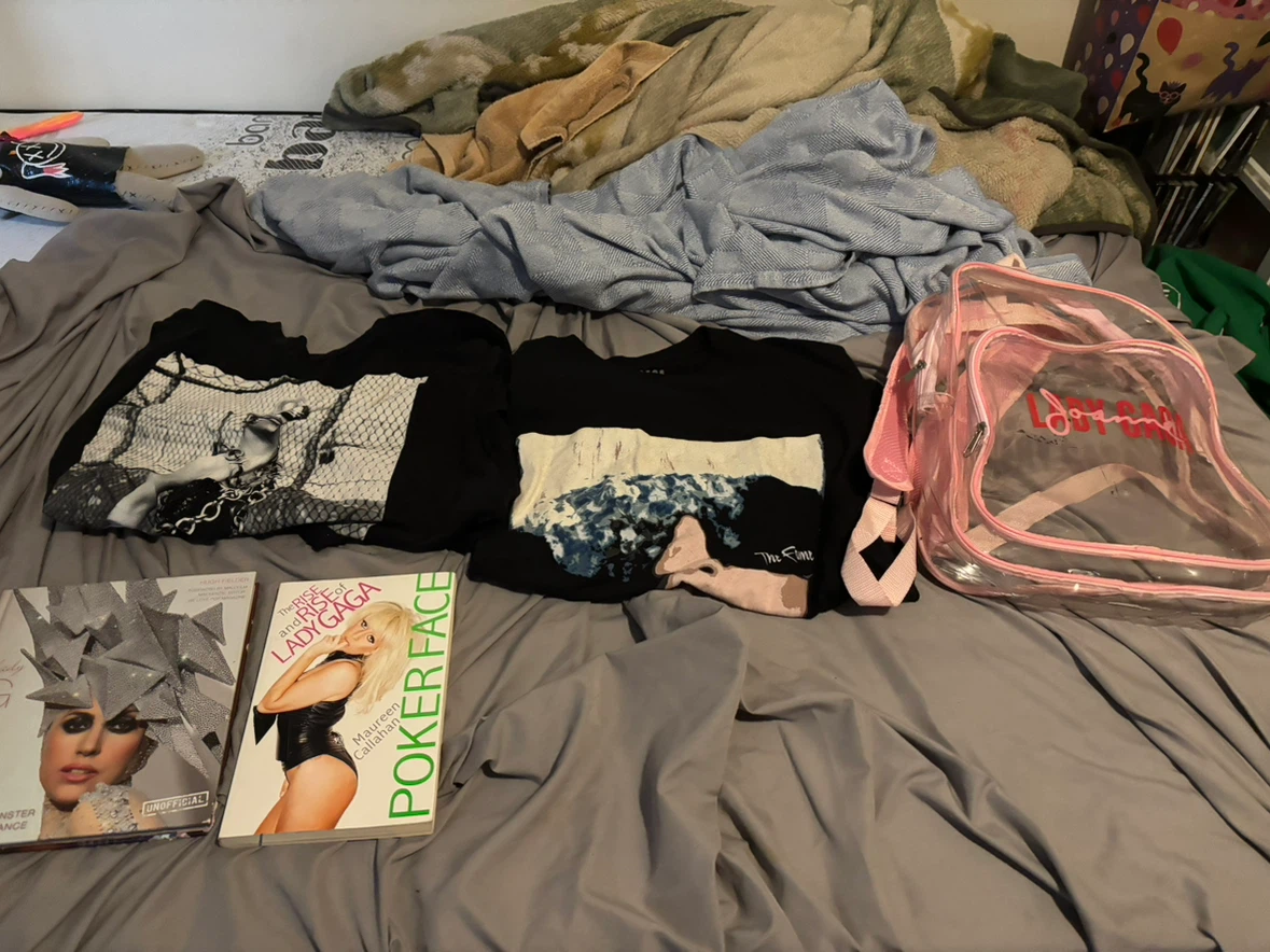 Lady Gaga Merch Bundle: 2 T-shirts & Books
