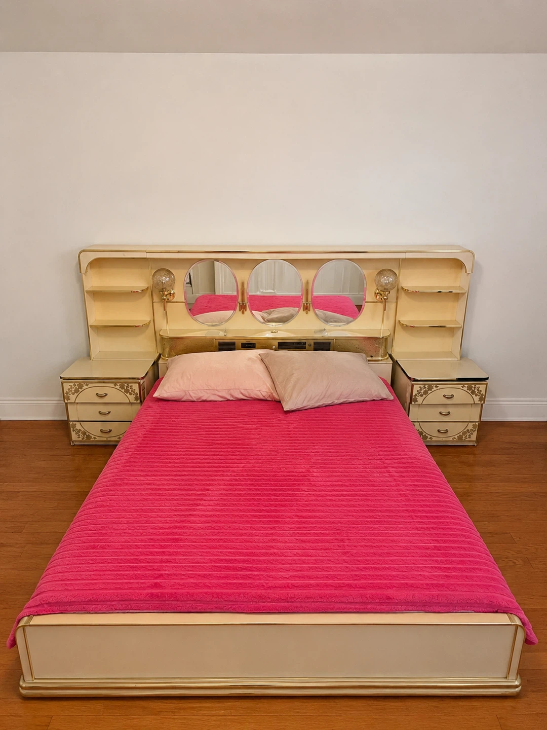 Bed frame and nightstand - Queen