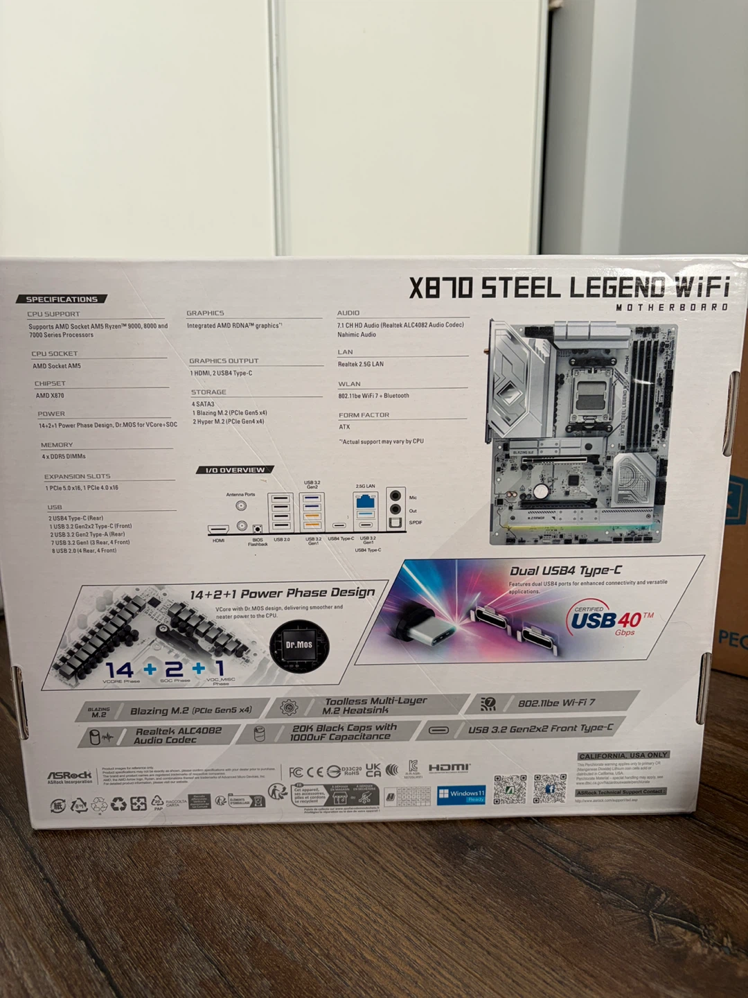 Brand NEW ASRock X870 Steel Legend WiFi Motherboard - photo 3