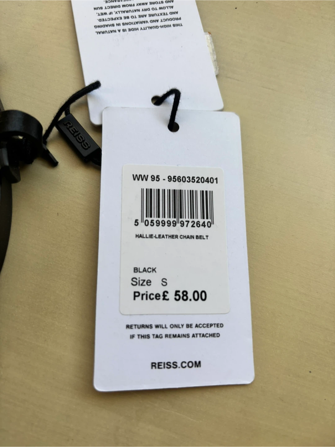 Brand new Reiss leather belt - photo 4