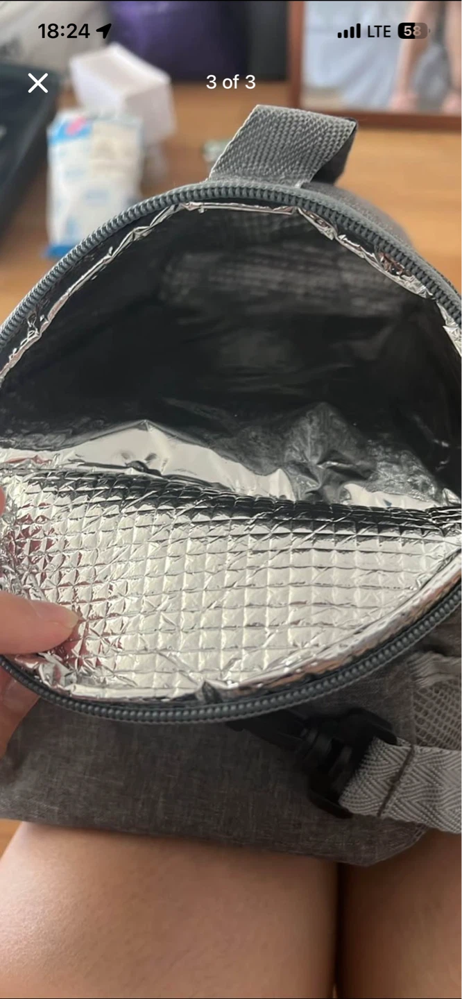 Gray Insulated Lunch Bag - photo 3