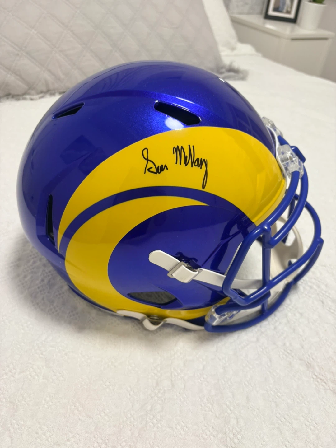 Los Angeles Rams Signed Football Helmet - Sean McVay - photo 5