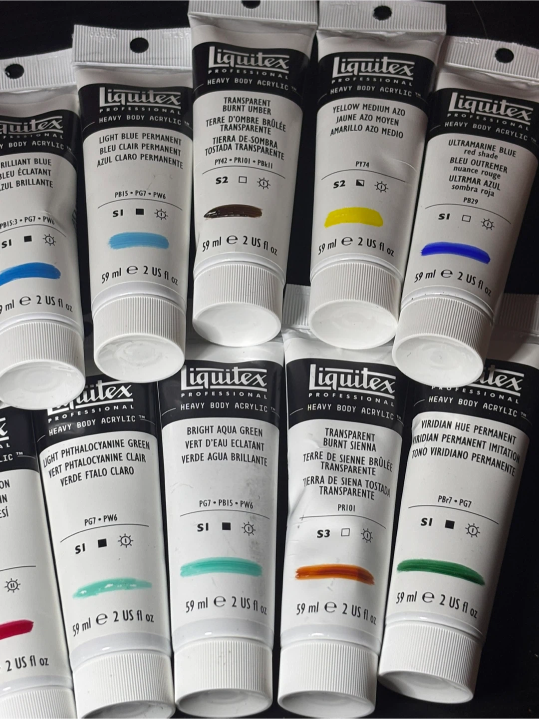 Liquitex Heavy Body Acrylic 2oz tubes lot of 18 - photo 5