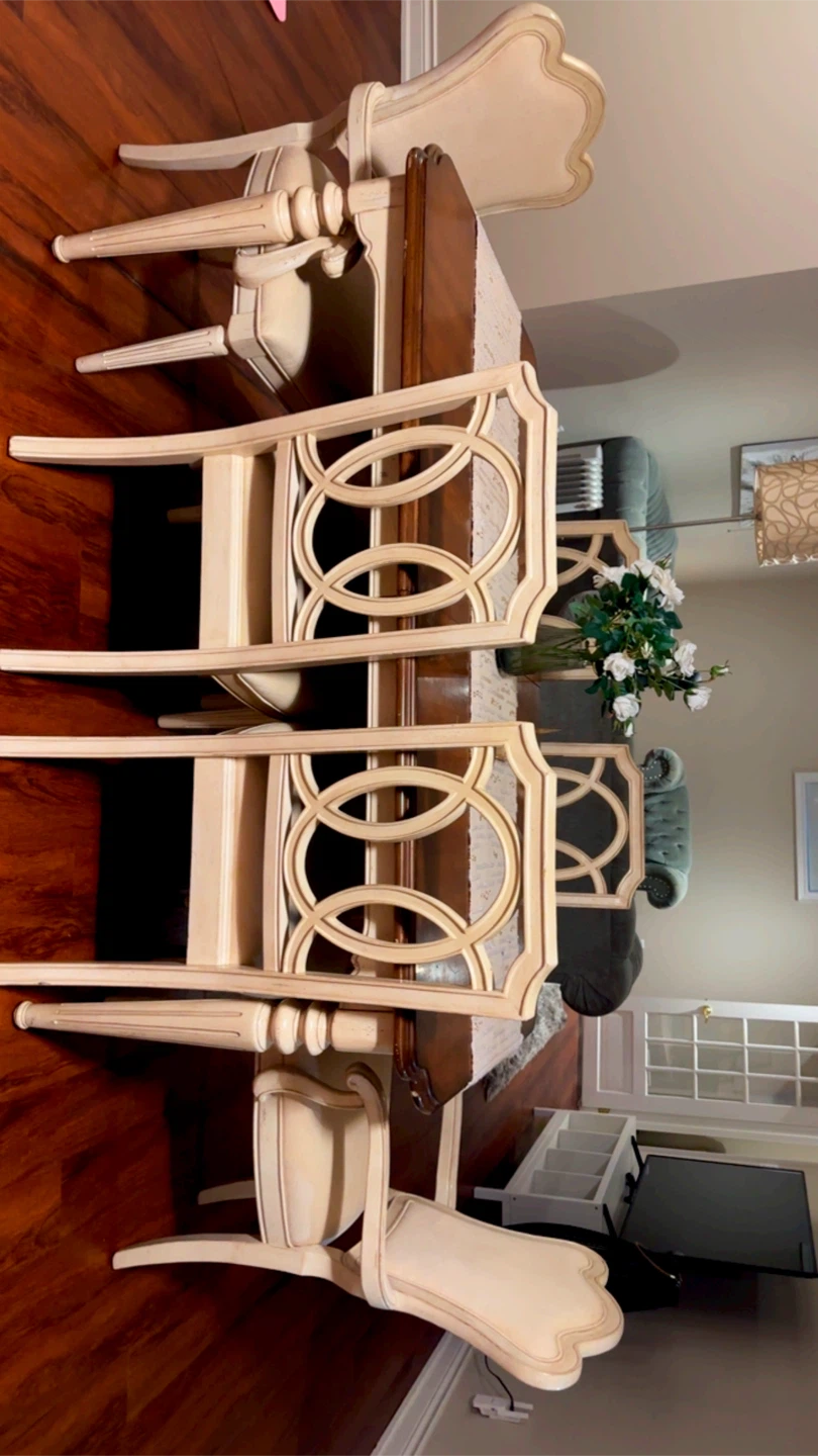 Modern Dining Table Set with 6 Chairs – Excellent Condition - photo 3