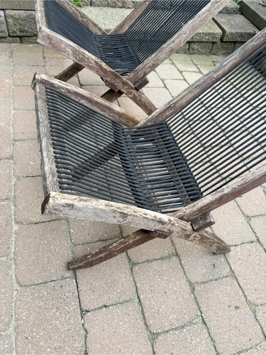 Daxue Rope Folding Chairs (Set of 2) - photo 2
