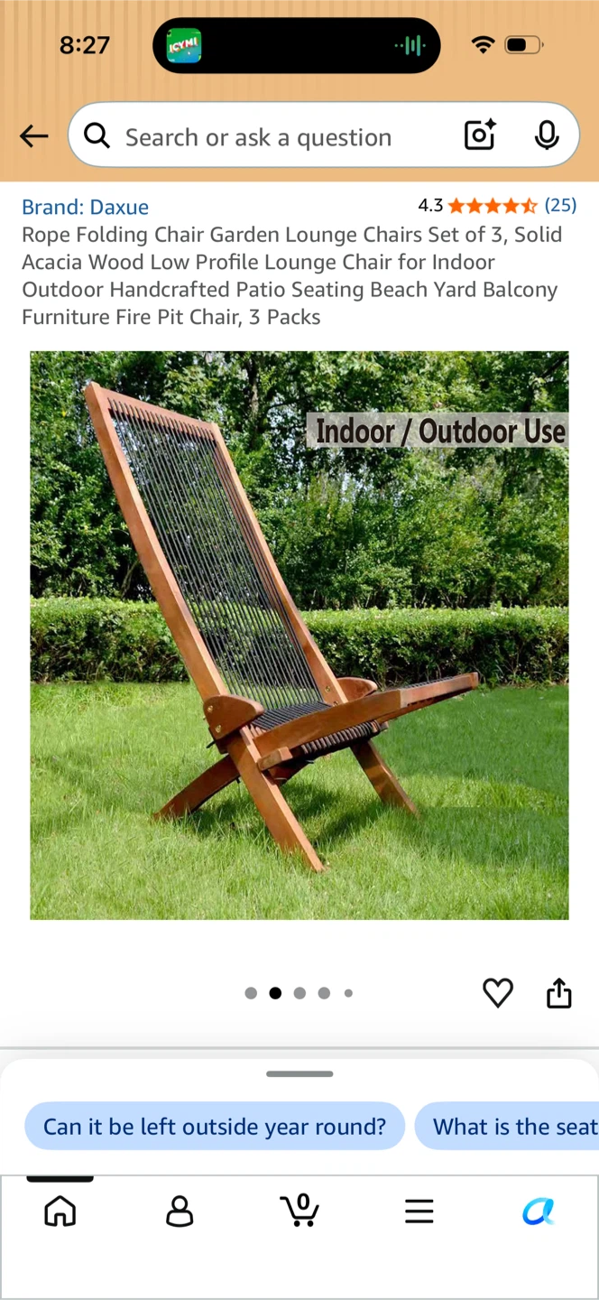 Daxue Rope Folding Chairs (Set of 2) - photo 5