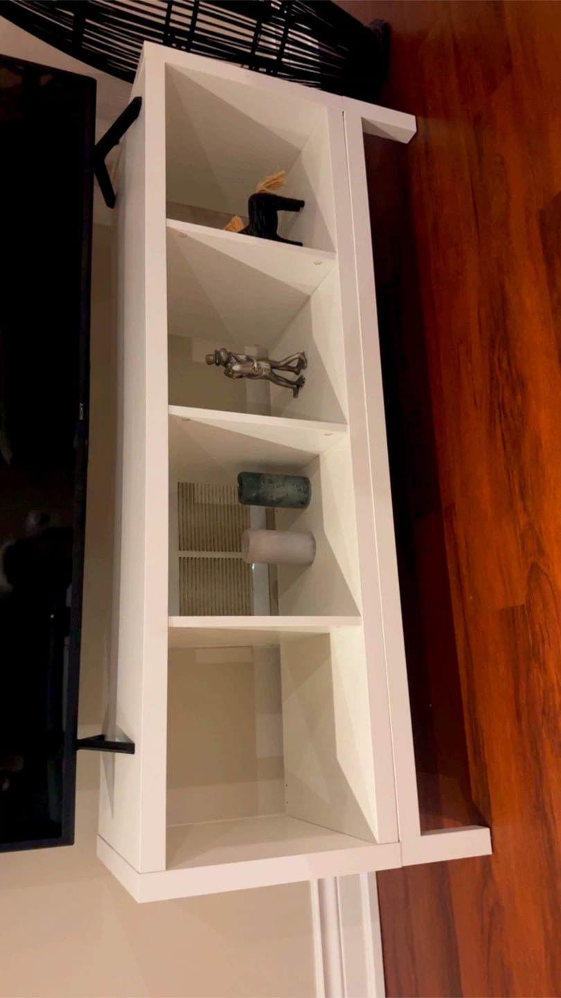 White Storage Shelf Unit - photo 2