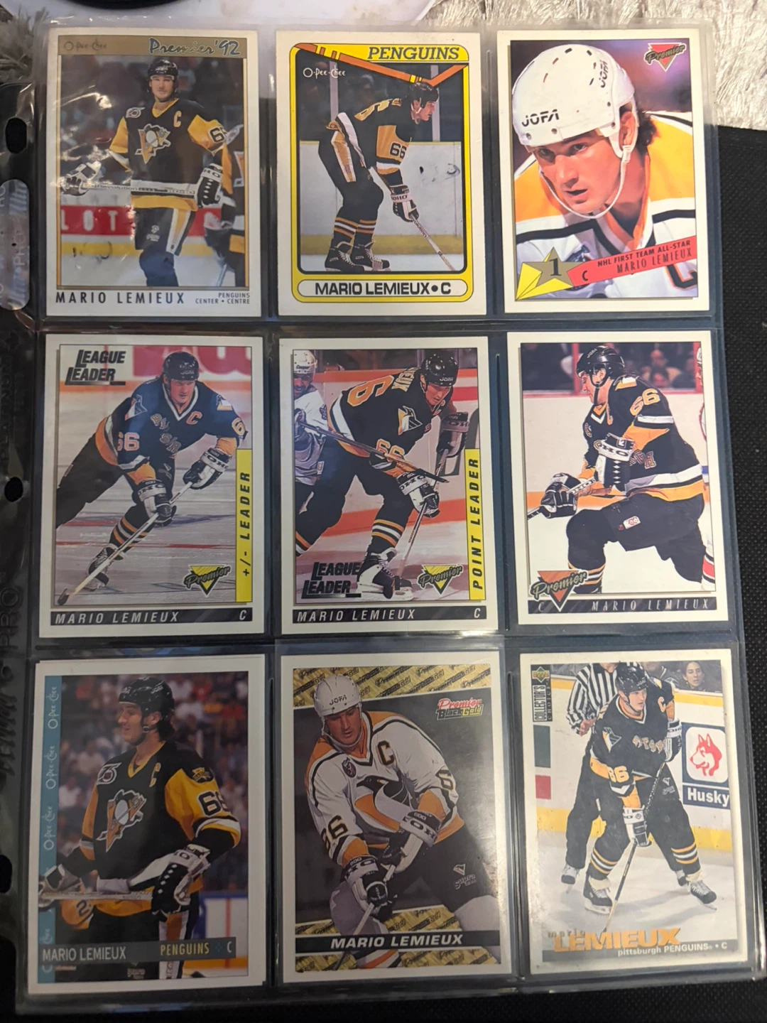 Collection of Mario Lemieux Hockey Cards - photo 2