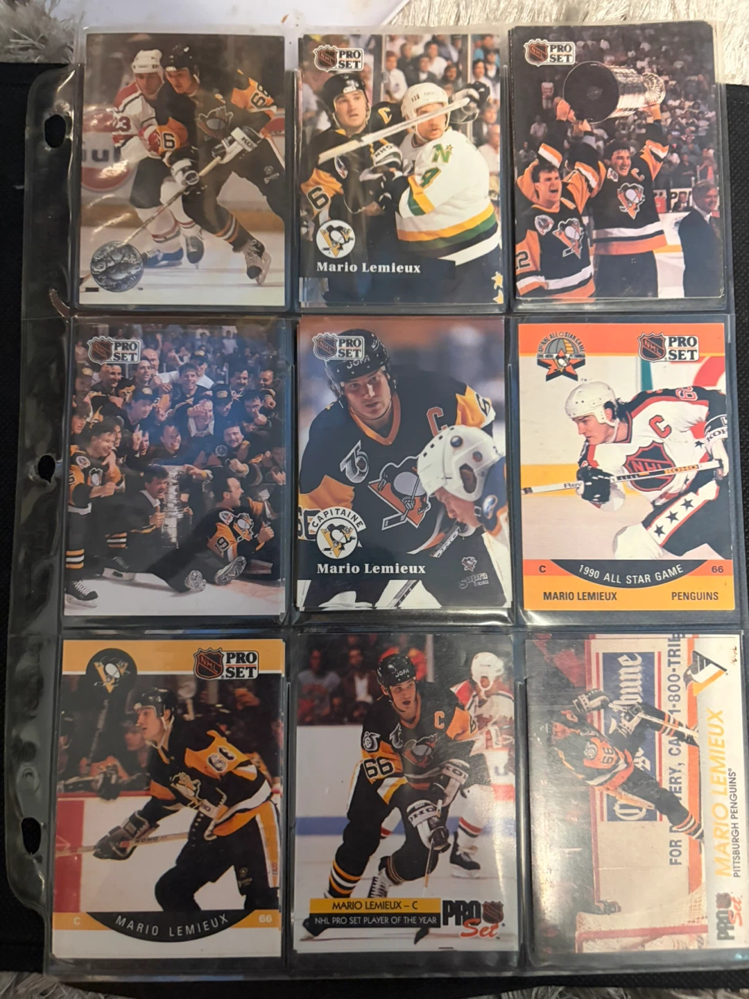 Collection of Mario Lemieux Hockey Cards - photo 3