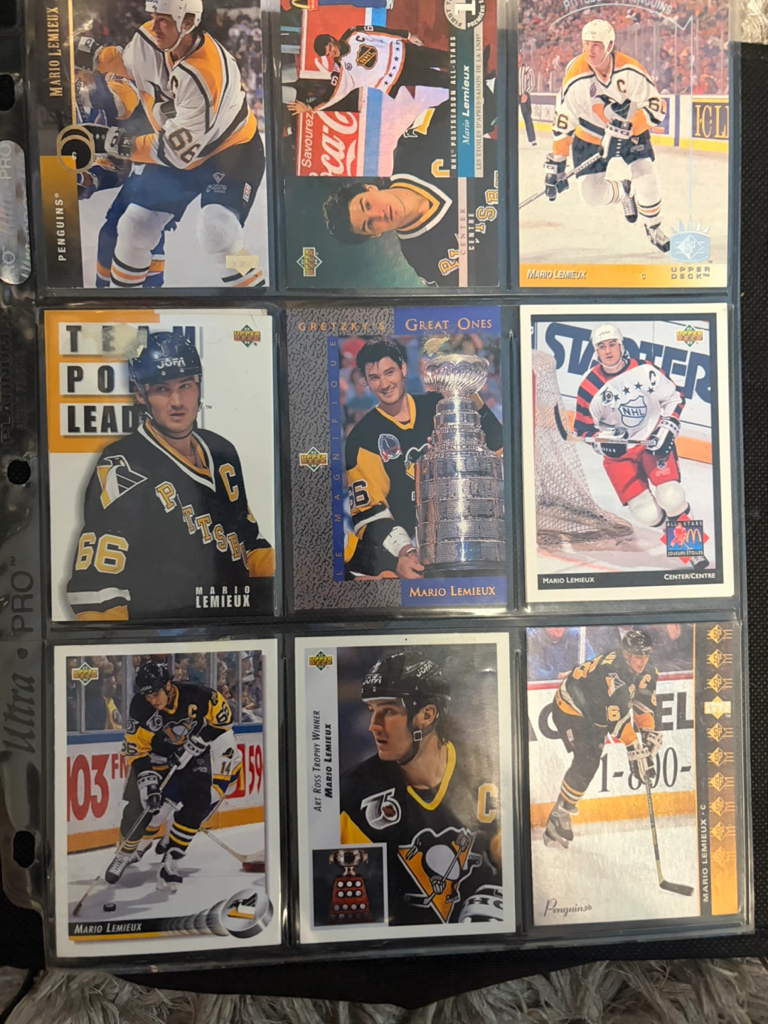 Collection of Mario Lemieux Hockey Cards - photo 5