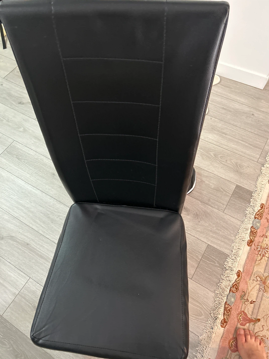 Black Dining Table and Chairs - photo 2