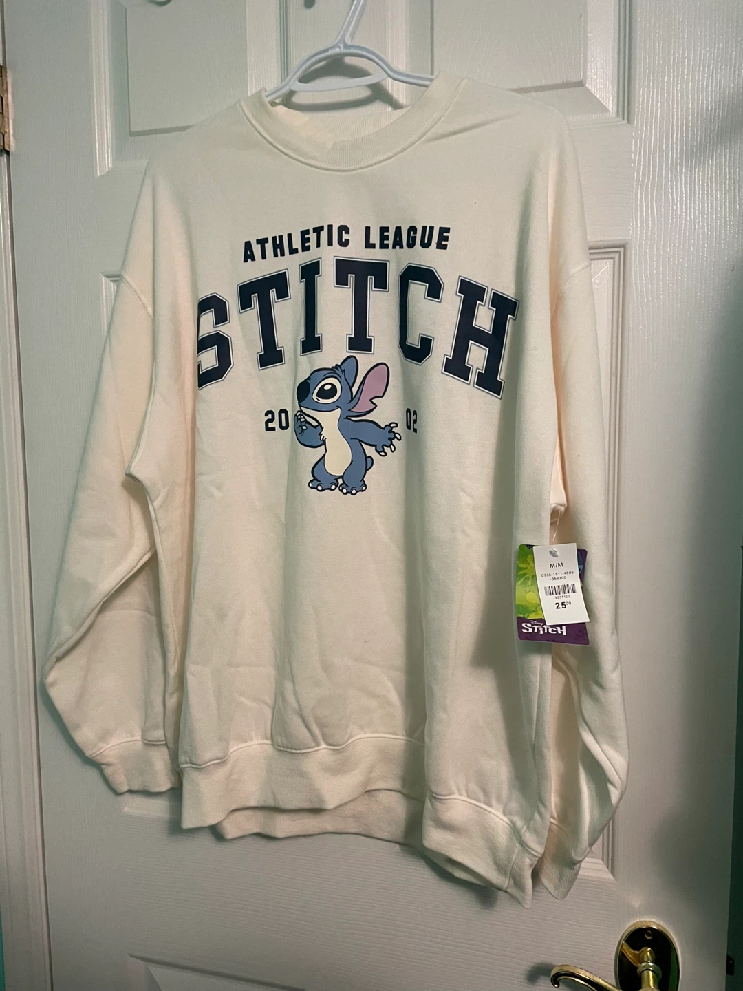Cream "Stitch" Athletic League Sweatshirt