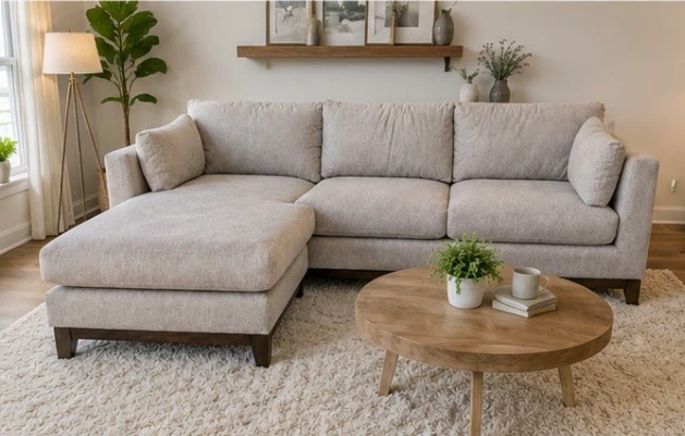 Urban Barn Ryerson Sectional Sofa Chaise – Immaculate Condition - photo 2