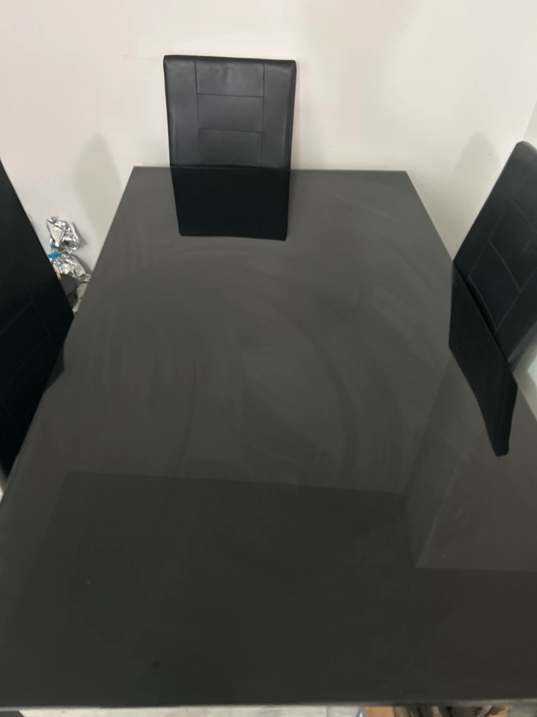Black Dining Table and Chairs - photo 3