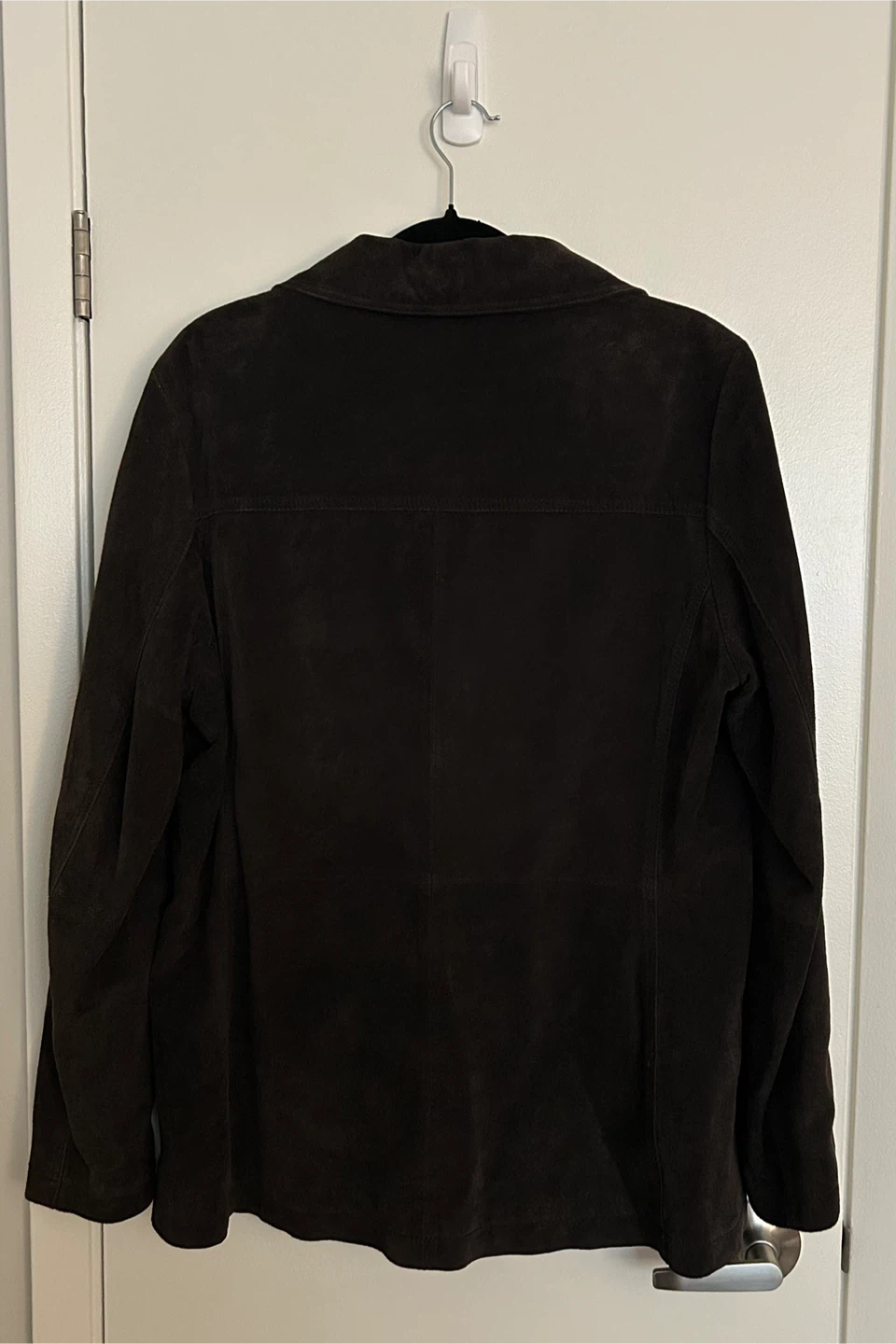 Danier Ladies Brown Suede Button-Up Coat - photo 2