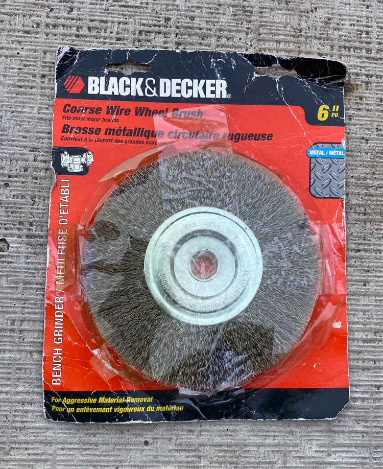 Black & Decker 6" Coarse Wire Wheel Brush