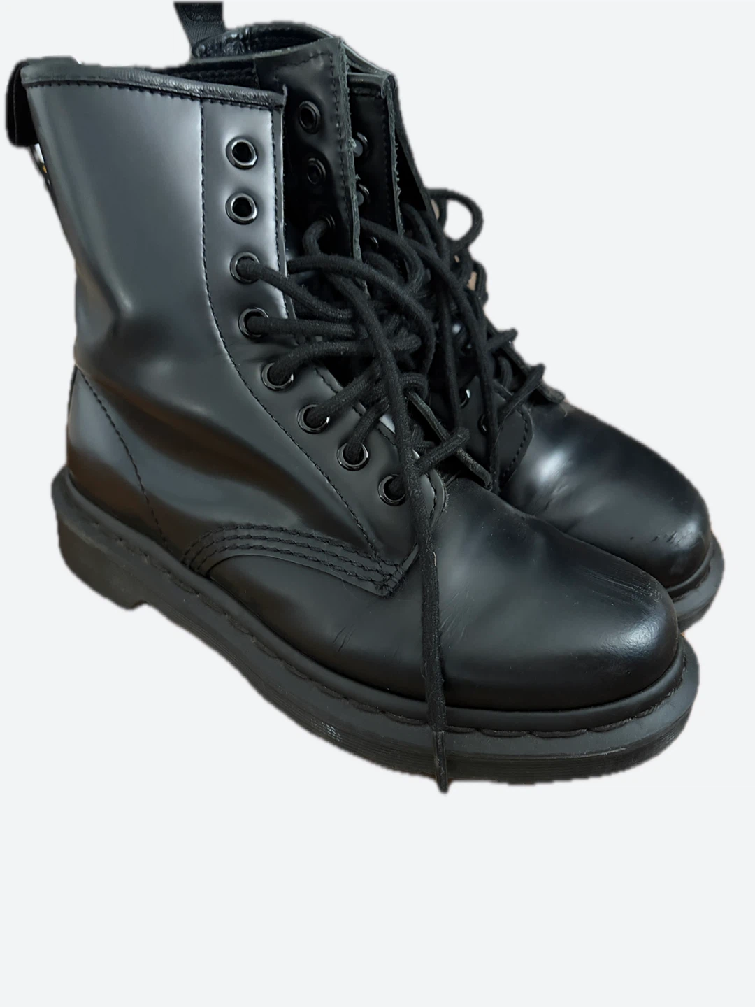 Dr. Martens Black Leather Lace-Up Boots - photo 2