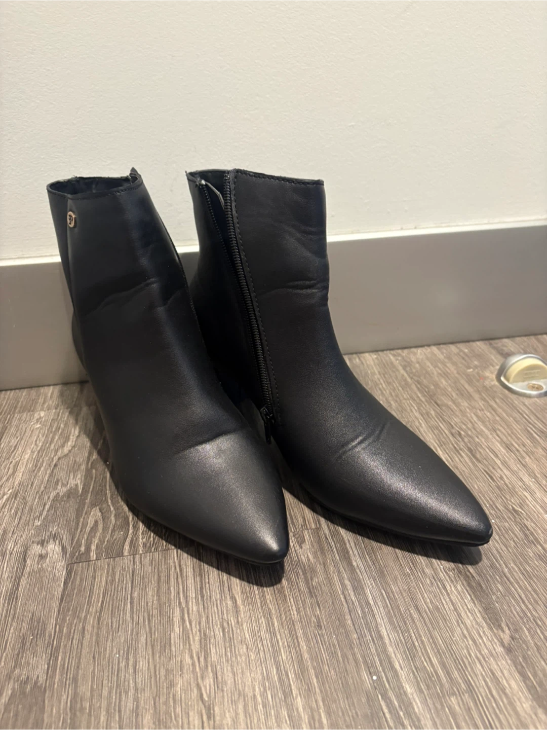 Black Pointed Toe Ankle Boots - photo 2