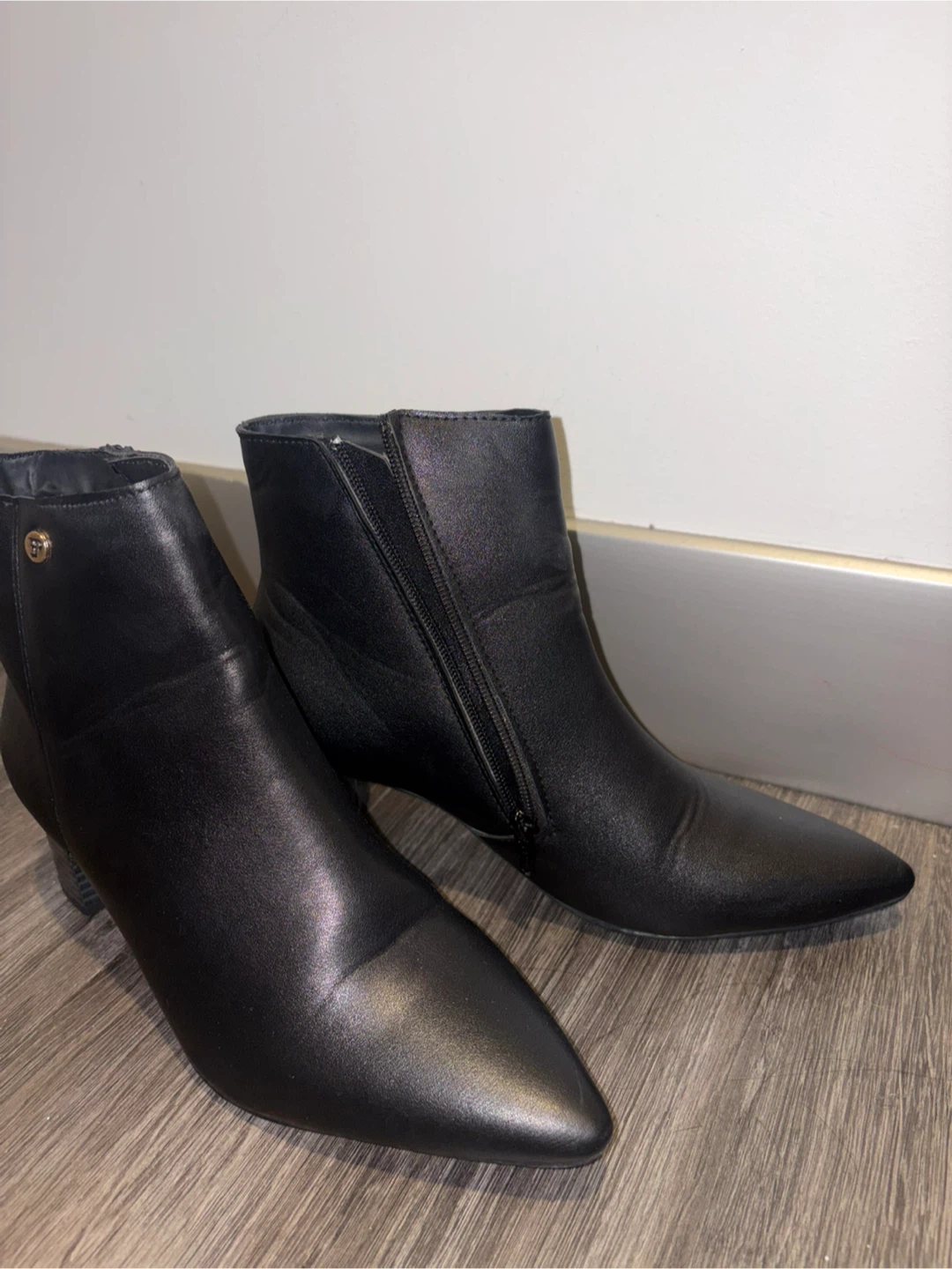 Black Pointed Toe Ankle Boots - photo 3