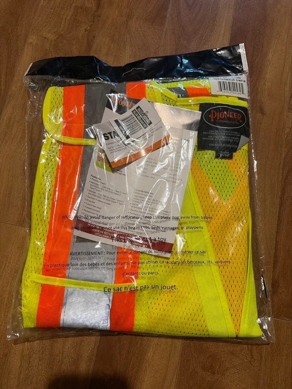 Pioneer Safety Vest Size s/M