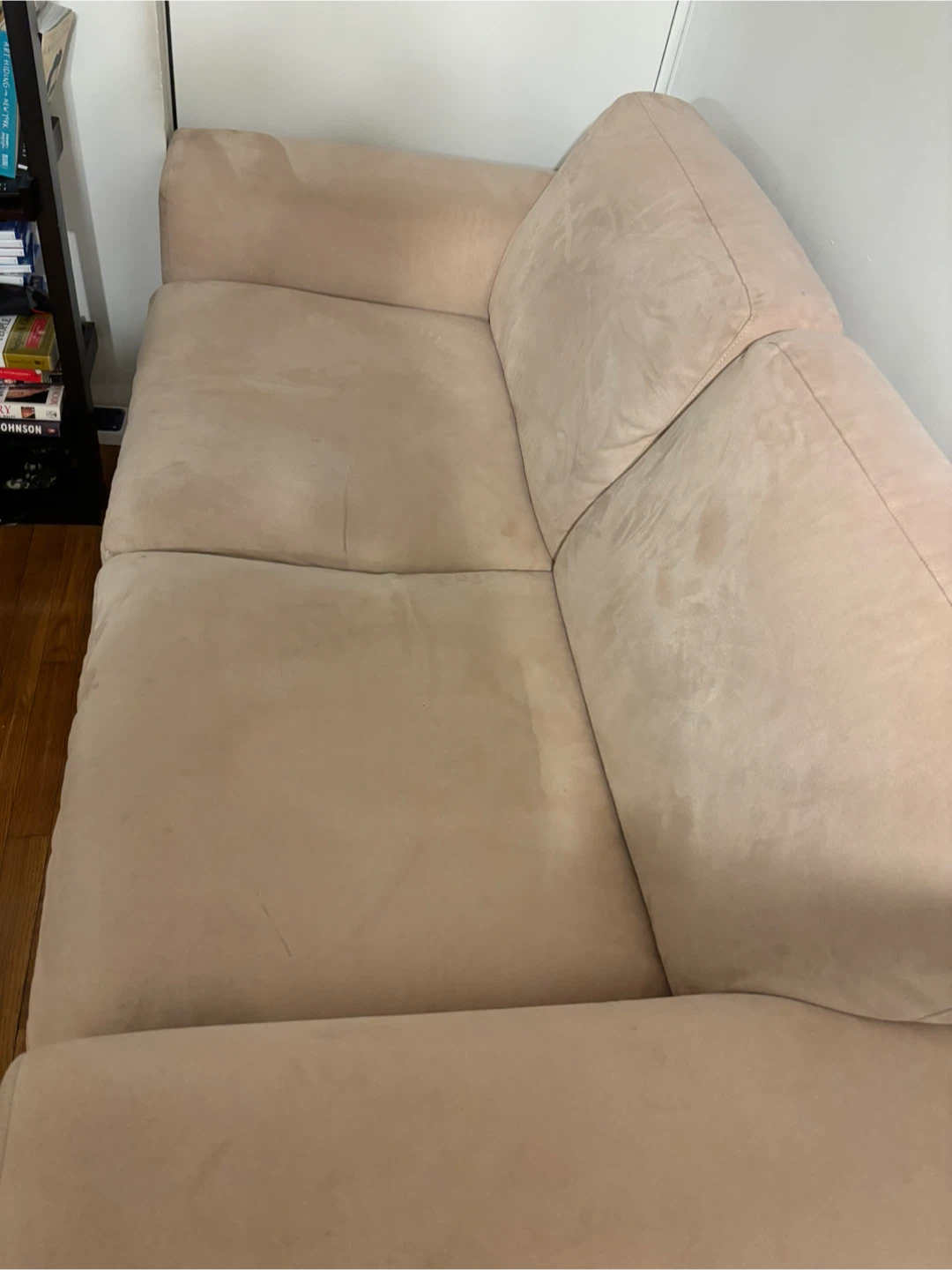 Beige Suede Sofa - photo 2