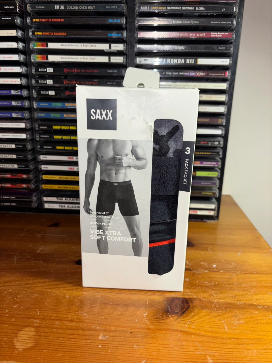 SAXX Vibe Xtra Soft Comfort Boxer Briefs (3 Pack)
